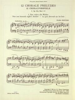12 Choralvorspiele op. 114 Band 1 von Flor Peeters 