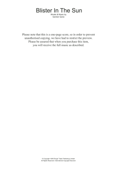 Blister In The Sun von Gordon Gano (Download) 