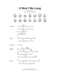 It Won't Be Long von The Beatles (Download) 