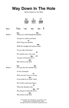 Way Down In The Hole von Tom Waits (Download) 