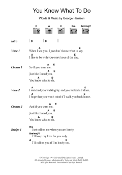 You Know What To Do von The Beatles (Download) 