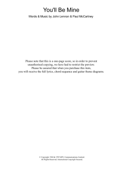 You'll Be Mine von The Beatles (Download) 