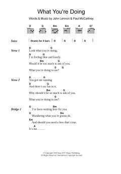 What You're Doing von The Beatles (Download) 