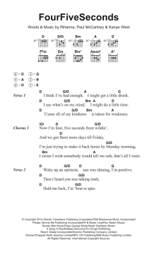 FourFiveSeconds (featuring Kanye West and Paul McCartney) von Rihanna (Download) 