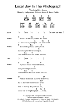 Local Boy In The Photograph von Stereophonics (Download) 