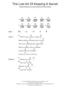 The Lost Art Of Keeping A Secret von Queens Of The Stone Age (Download) 