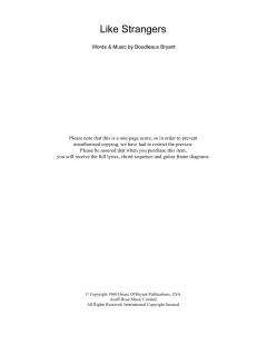 Like Strangers von The Everly Brothers (Download) 