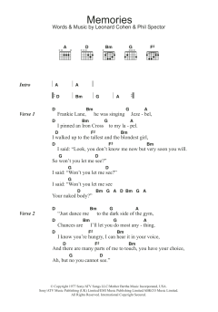 Memories von Leonard Cohen (Download) 