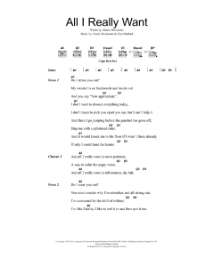 All I Really Want von Alanis Morissette (Download) 