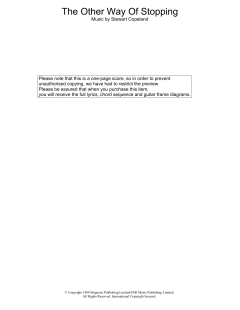 The Other Way Of Stopping von The Police (Download) 