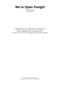 We're Open Tonight von Wings (Download) 