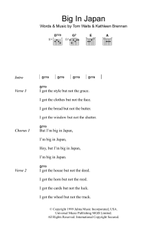 Big In Japan von Tom Waits (Download) 