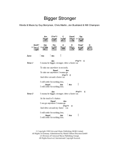 Bigger Stronger von Coldplay (Download) 