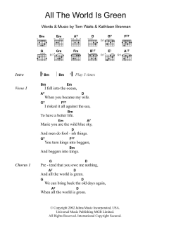 All The World Is Green von Tom Waits (Download) 