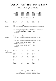 (Get Off Your) High Horse Lady von Oasis (Download) 