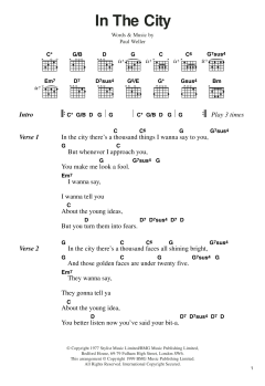 In The City von The Jam (Download) 