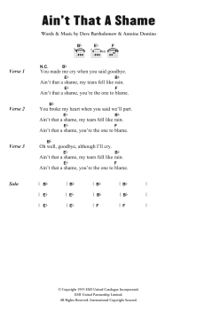 Ain't It A Shame von Fats Domino (Download) 