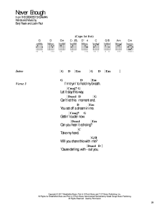 Never Enough von Benj Pasek (Download) 