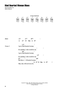 Kind Hearted Woman Blues von Robert Johnson (Download) 