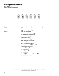 Waiting For The Miracle von Leonard Cohen (Download) 