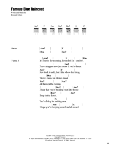 Famous Blue Raincoat von Leonard Cohen (Download) 