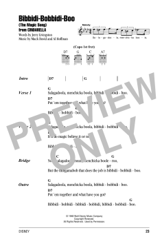 Bibbidi-Bobbidi-Boo (The Magic Song) von Verna Felton (Download) 