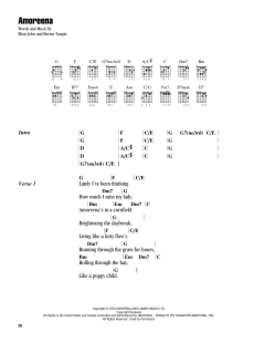 Amoreena von Elton John (Download) 
