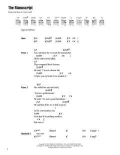 The Manuscript von Taylor Swift (Download) 