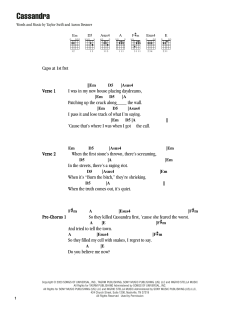 Cassandra von Taylor Swift (Download) 