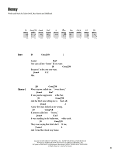 Honey von Taylor Swift (Download) 