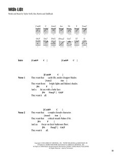 Wi$h Li$t von Taylor Swift (Download) 