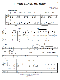 If You Leave Me Now von Chicago (Download) 