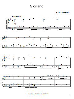Siciliano von Johann Sebastian Bach (Download) 