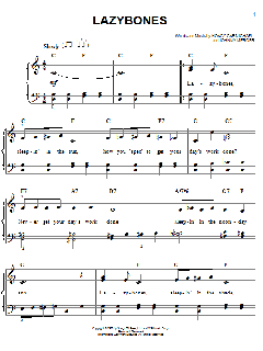 Lazybones von Hoagy Carmichael (Download) 