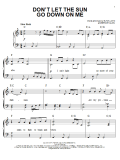 Don't Let The Sun Go Down On Me von Elton John (Download) 
