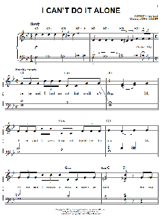I Can't Do It Alone von Fred Ebb (Download) 