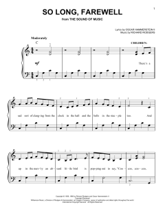So Long, Farewell von Rodgers & Hammerstein (Download) 