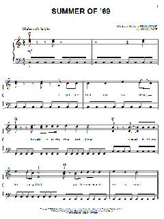 Summer Of '69 von Bryan Adams (Download) 