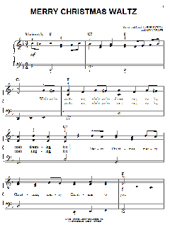 Merry Christmas Waltz von Bob Batson (Download) 