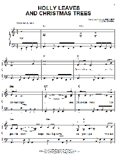 Holly Leaves And Christmas Trees von Elvis Presley (Download) 