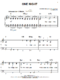 One Night von Elvis Presley (Download) 