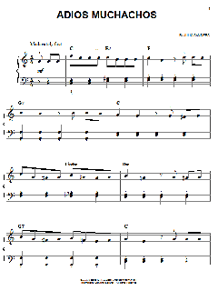 Adios Muchachos von Carlos Gardel (Download) 