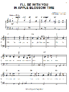 I'll Be With You In Apple Blossom Time von Neville Fleeson (Download) 