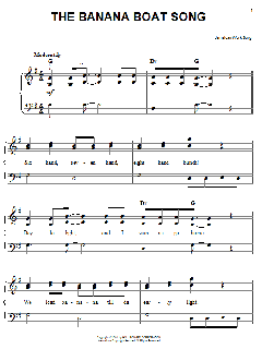 The Banana Boat Song (Day-O) von Jamaican Work Song (Download) 