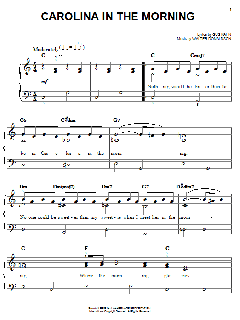 Carolina In The Morning von Al Jolson (Download) 