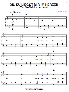 Du, Du Liegst Mir Im Herzen von German Folksong (Download) 