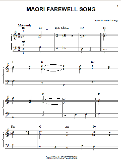 Maori Farewell Song von Traditional Hawaiian Folksong (Download) 