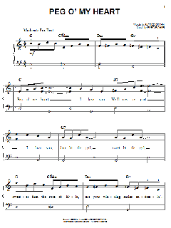 Peg O' My Heart von Fred Fisher (Download) 