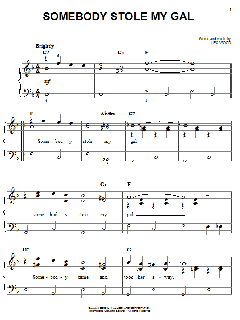 Somebody Stole My Gal von Leo Wood (Download) 