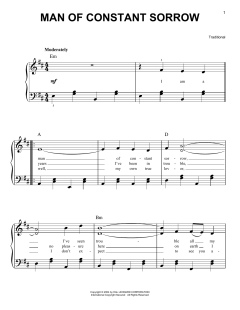 Man Of Constant Sorrow von Traditional (Download) 